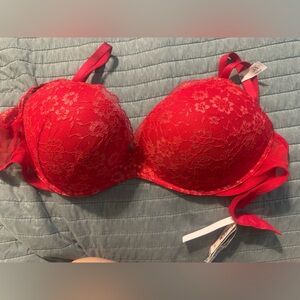 Victoria's Secret Red Lace Bra